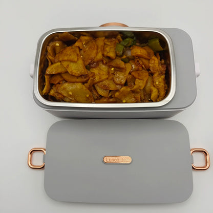 Wholesale Portable Wireless Electric Lunch Box USB Rechargeable Self-Heating Technology Stainless Steel for Car Household