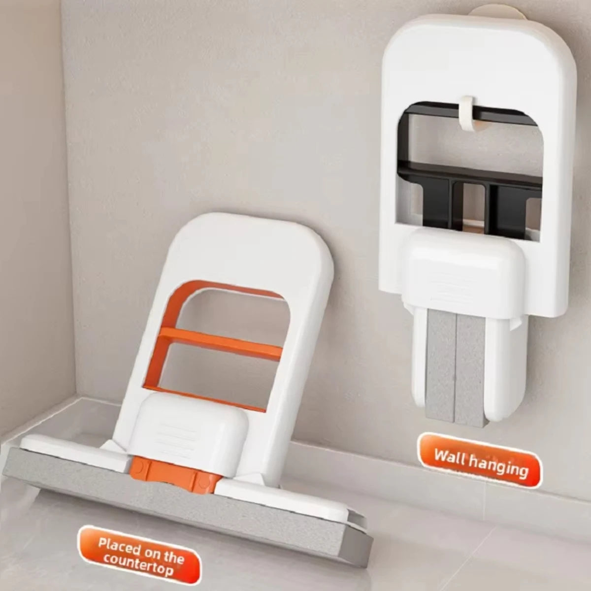 Mini Sponge Mop Hand-free Wash Mops Mini Portable Super Absorbent Mop for Desktop Floor Bathroom Kitchen Glass Car Cleaning